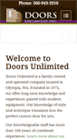 Mobile Screenshot of doorsunlimitedolympia.com