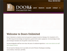 Tablet Screenshot of doorsunlimitedolympia.com